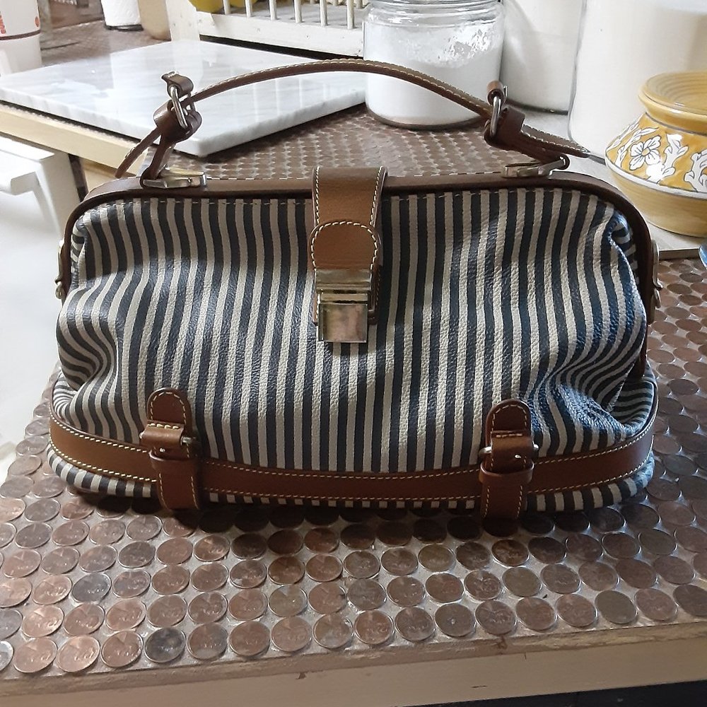 ANTHROPOLOGIE HOLDING HORSES ALL LEATHER SATCHEL